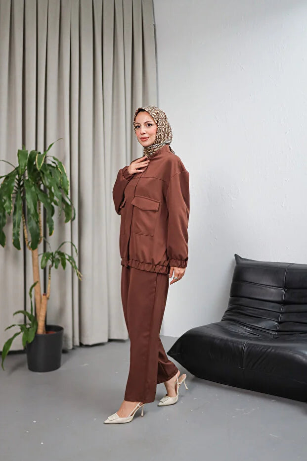 BELMAGHRIBIA – Ensemble Chic Pantalon Moderne - YZ0058