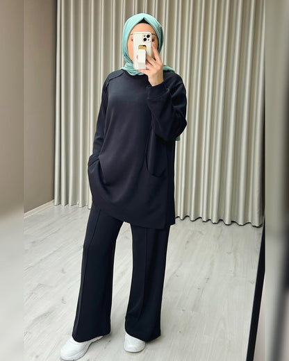 BELMAGHRIBIA – Ensemble Détail Poches Chic - YZ0075