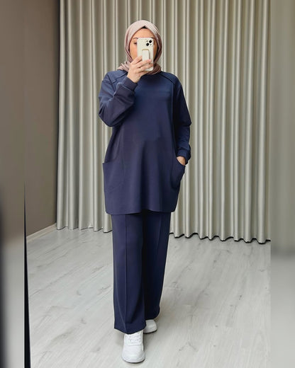 BELMAGHRIBIA – Ensemble Détail Poches Chic - YZ0075