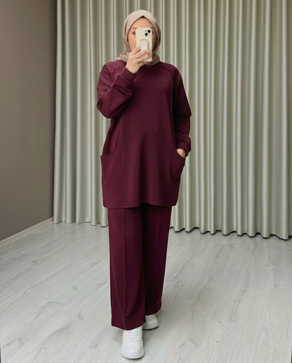 BELMAGHRIBIA – Ensemble Détail Poches Chic - YZ0075