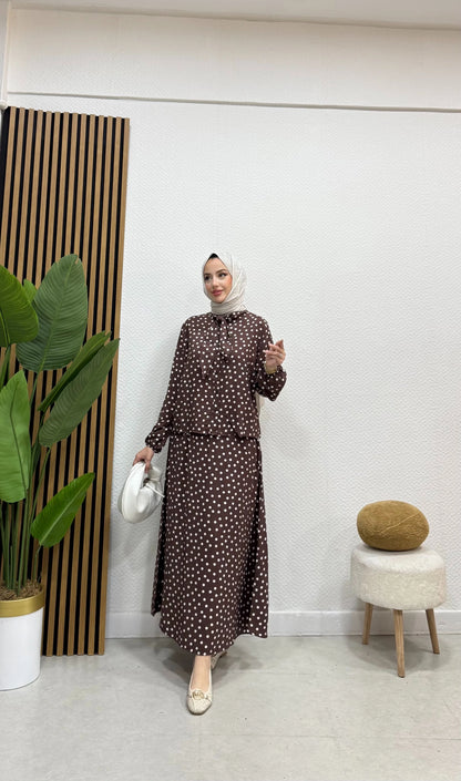 BELMAGHRIBIA – Ensemble Chic à Pois - YZ0158