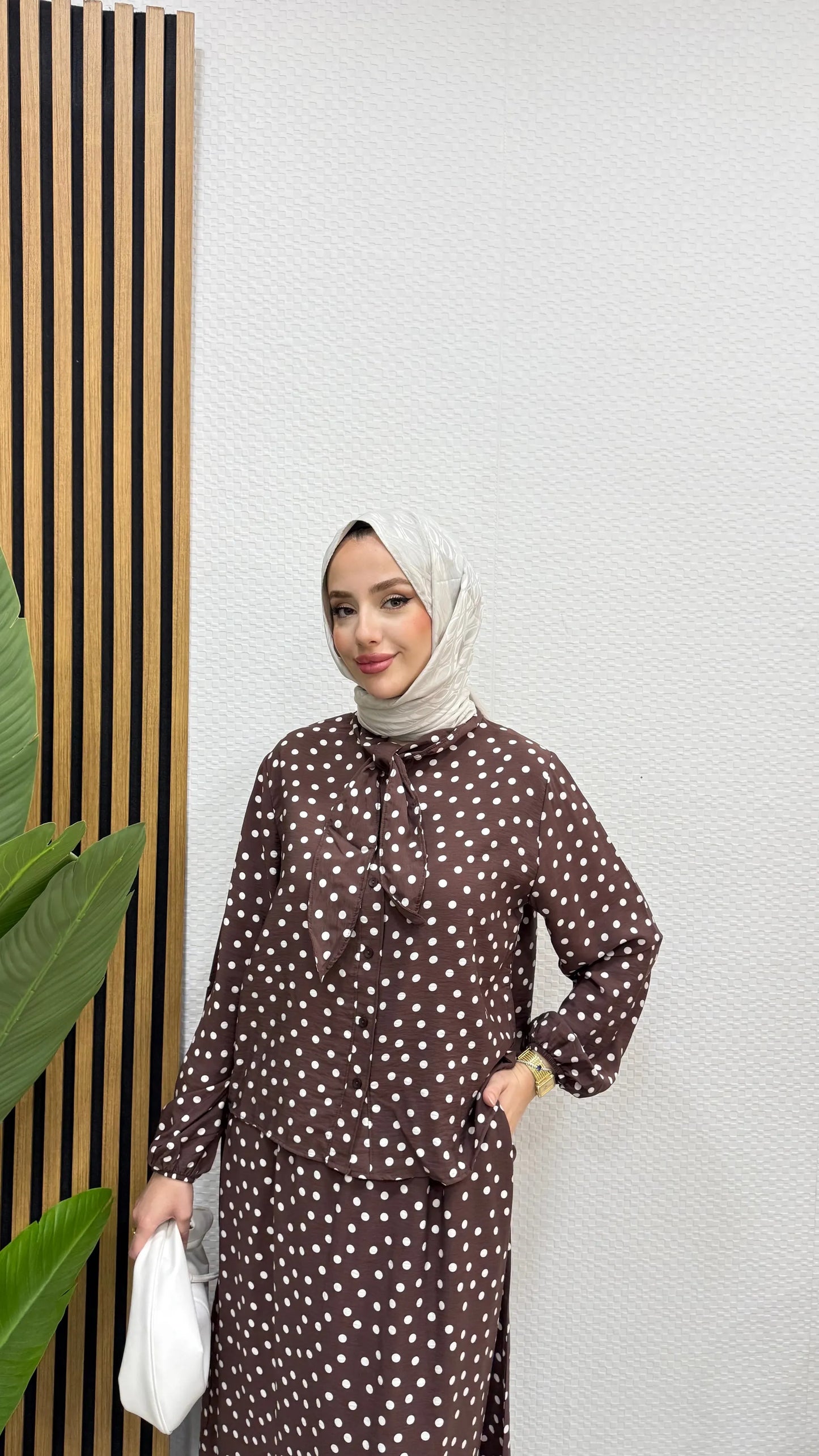 BELMAGHRIBIA – Ensemble Chic à Pois - YZ0158
