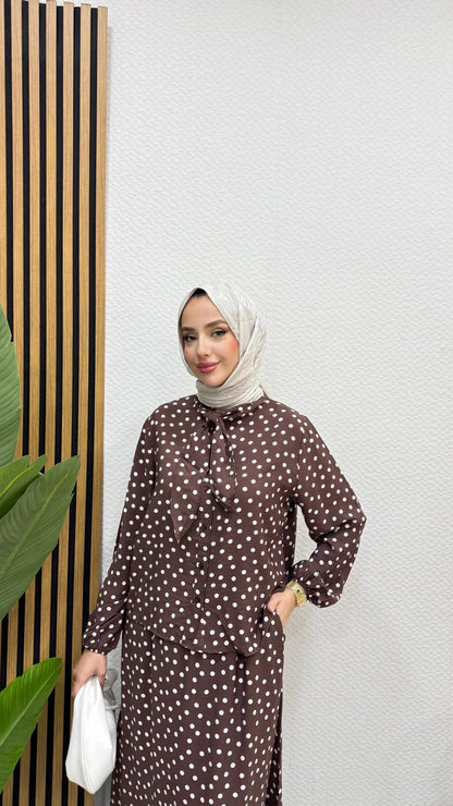 BELMAGHRIBIA – Ensemble Chic à Pois - YZ0158
