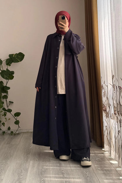 BELMAGHRIBIA – Ensemble Trench et Pantalon Élégant -YZ0059