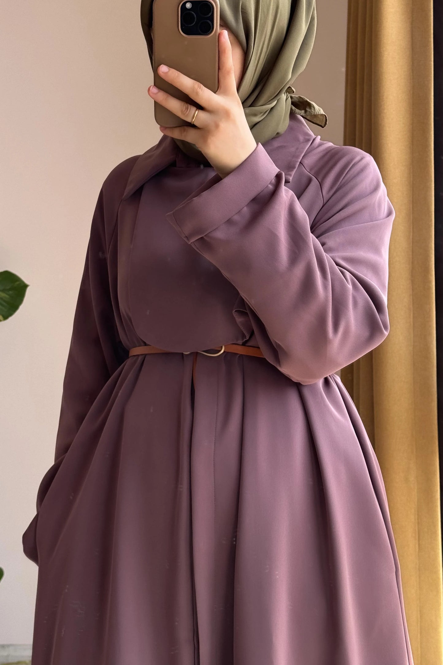 BELMAGHRIBIA – Ensemble Trench et Pantalon Élégant -YZ0059