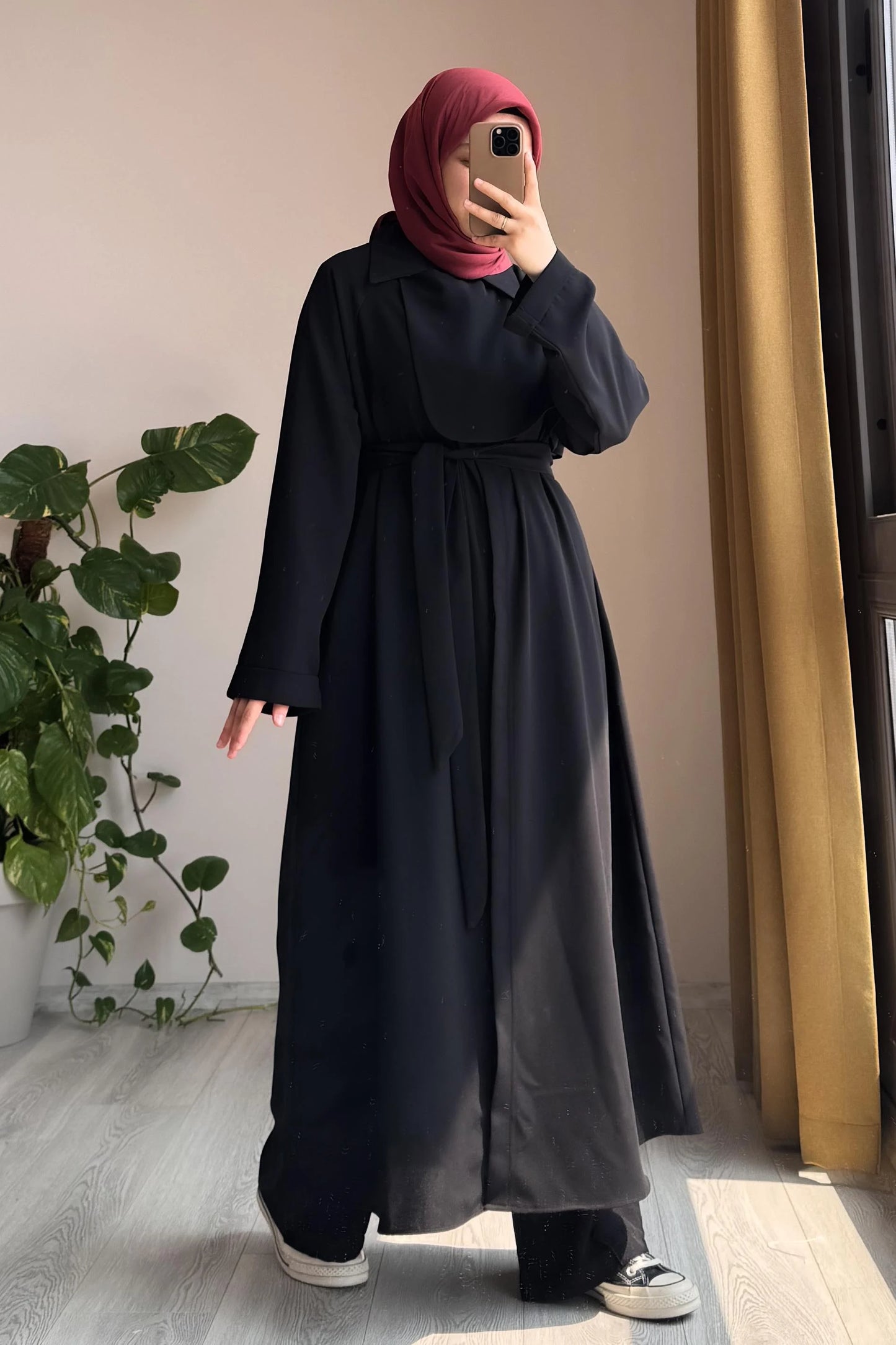 BELMAGHRIBIA – Ensemble Trench et Pantalon Élégant -YZ0059