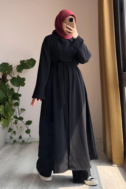 BELMAGHRIBIA – Ensemble Trench et Pantalon Élégant -YZ0059