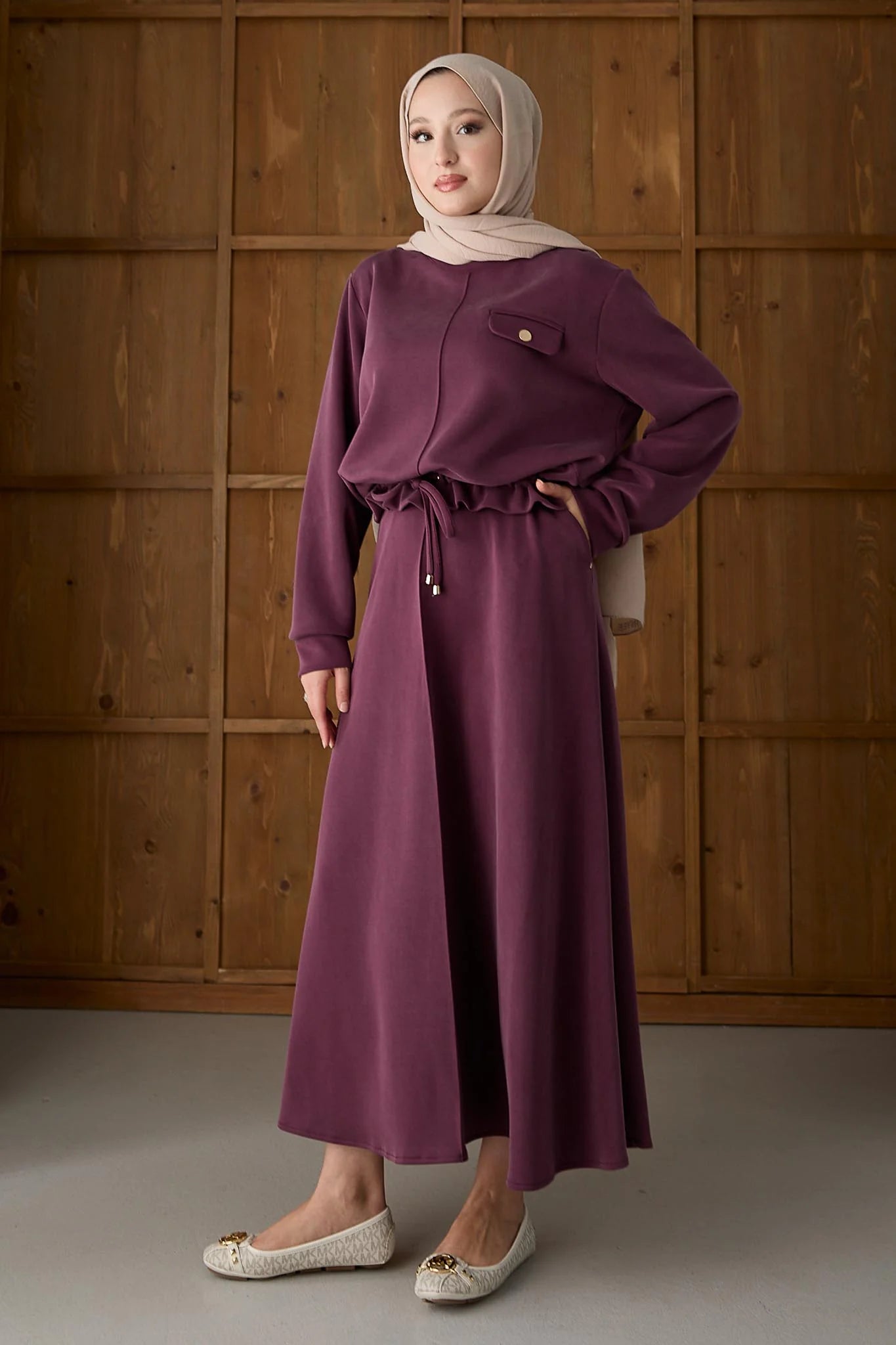 BELMAGHRIBIA – Ensemble Jupe Plissée Élégant - YZ0067