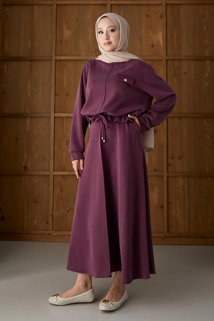 BELMAGHRIBIA – Ensemble Jupe Plissée Élégant - YZ0067