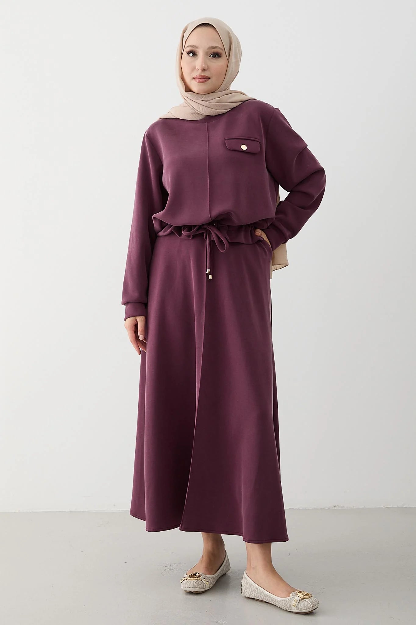 BELMAGHRIBIA – Ensemble Jupe Plissée Élégant - YZ0067