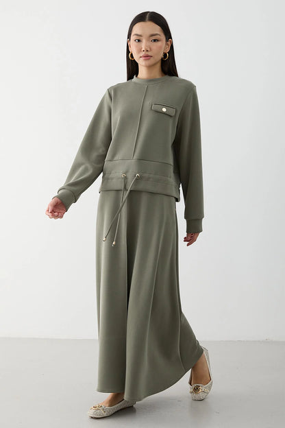 BELMAGHRIBIA – Ensemble Jupe Plissée Élégant - YZ0067