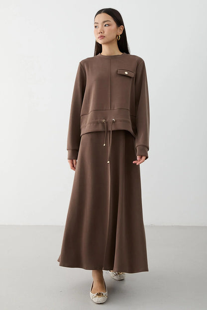 BELMAGHRIBIA – Ensemble Jupe Plissée Élégant - YZ0067