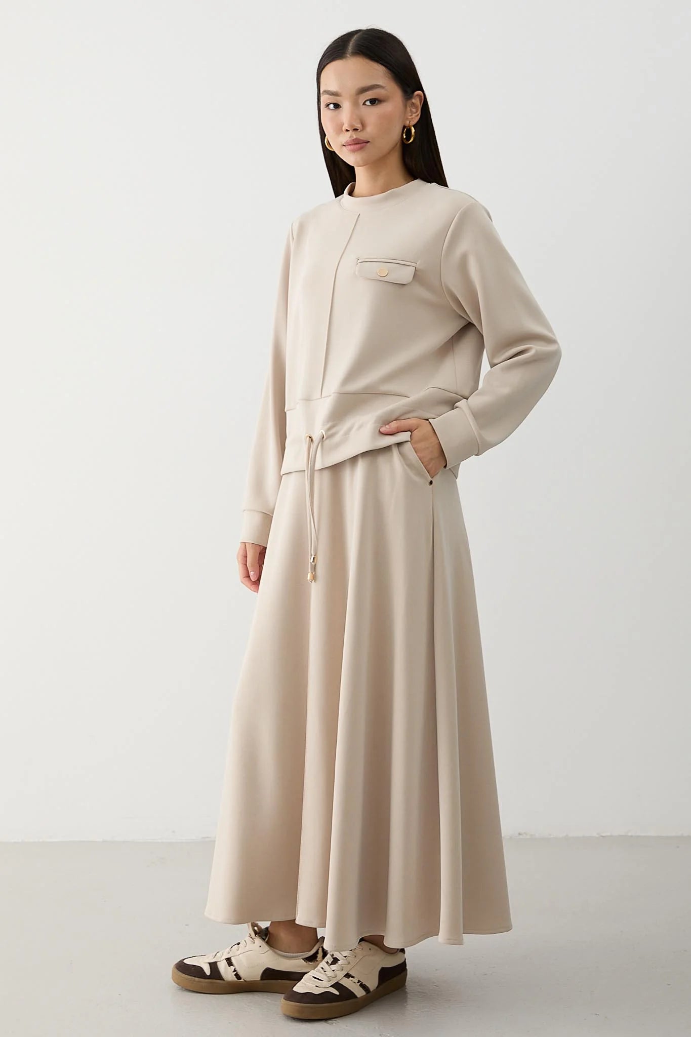 BELMAGHRIBIA – Ensemble Jupe Plissée Élégant - YZ0067