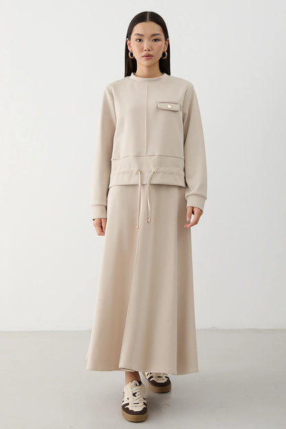 BELMAGHRIBIA – Ensemble Jupe Plissée Élégant - YZ0067